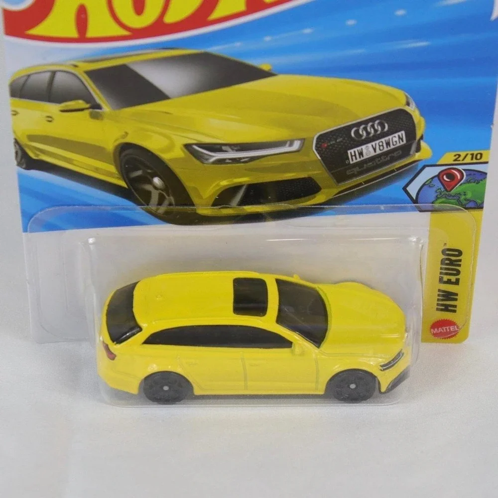 Hot Wheels Yellow '17 Audi RS 6 Avant Toy Car - NEW